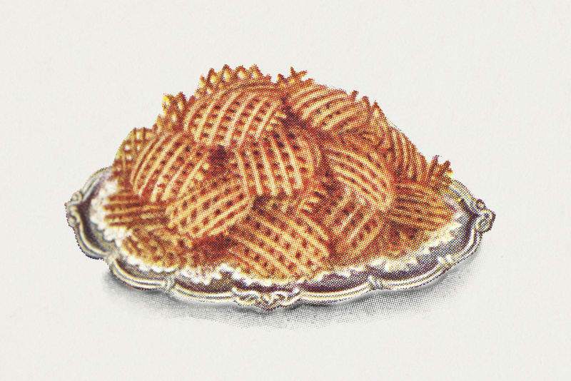 复古手绘土豆片设计元素