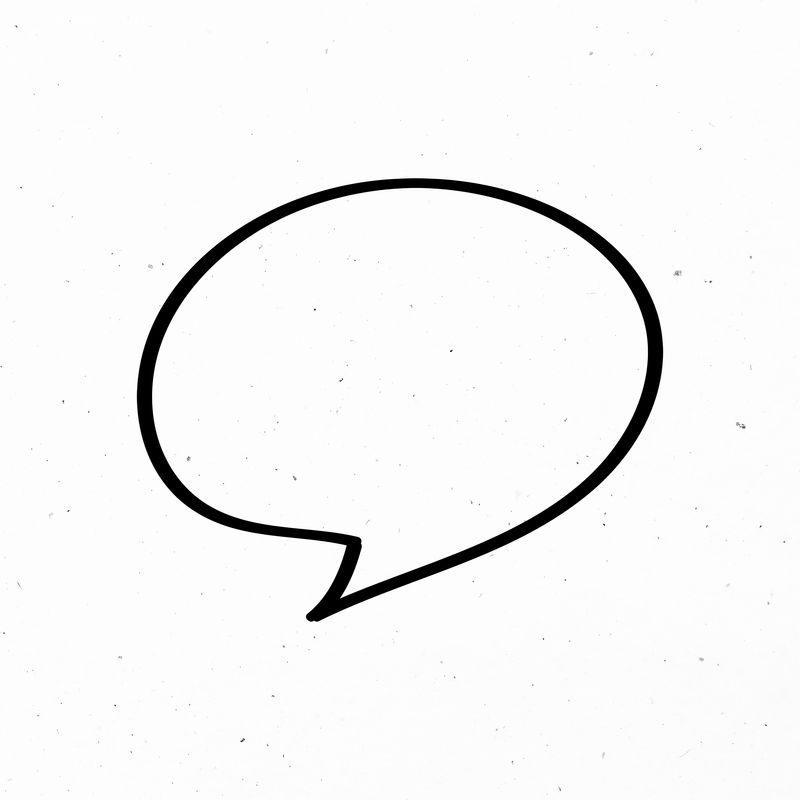 演讲气球psd黑色商业图标剪贴画