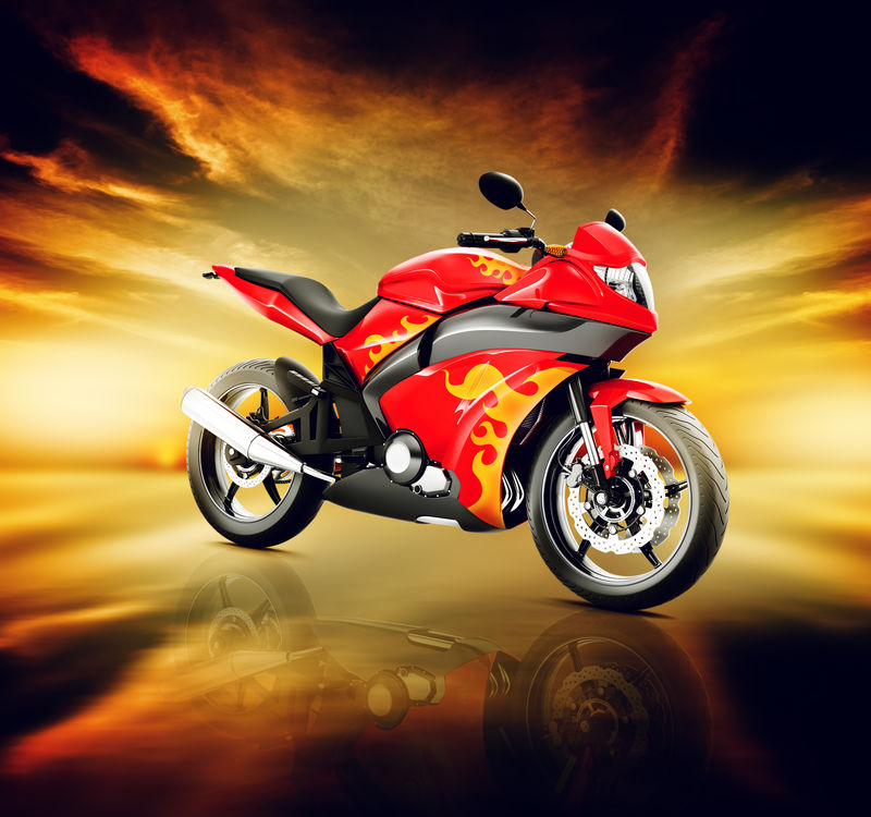 一辆大自行车的插图