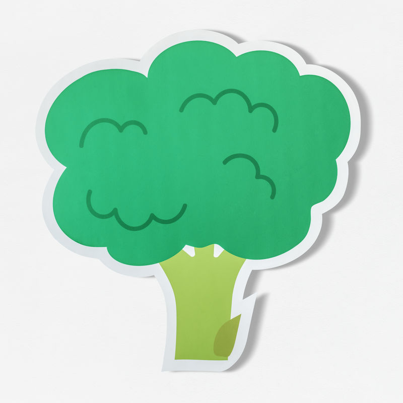 西兰花抗氧化素食图标