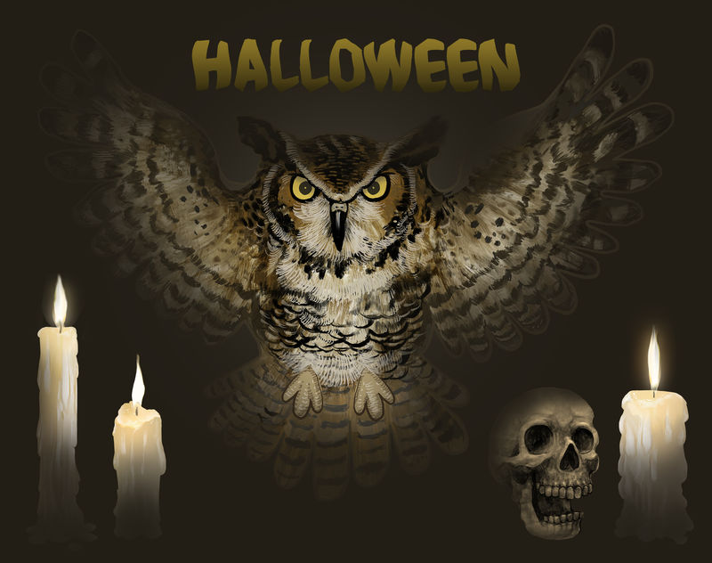 万圣节快乐图标矢量图