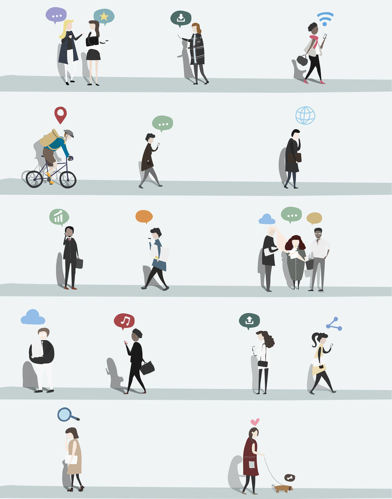 图解人物向量集