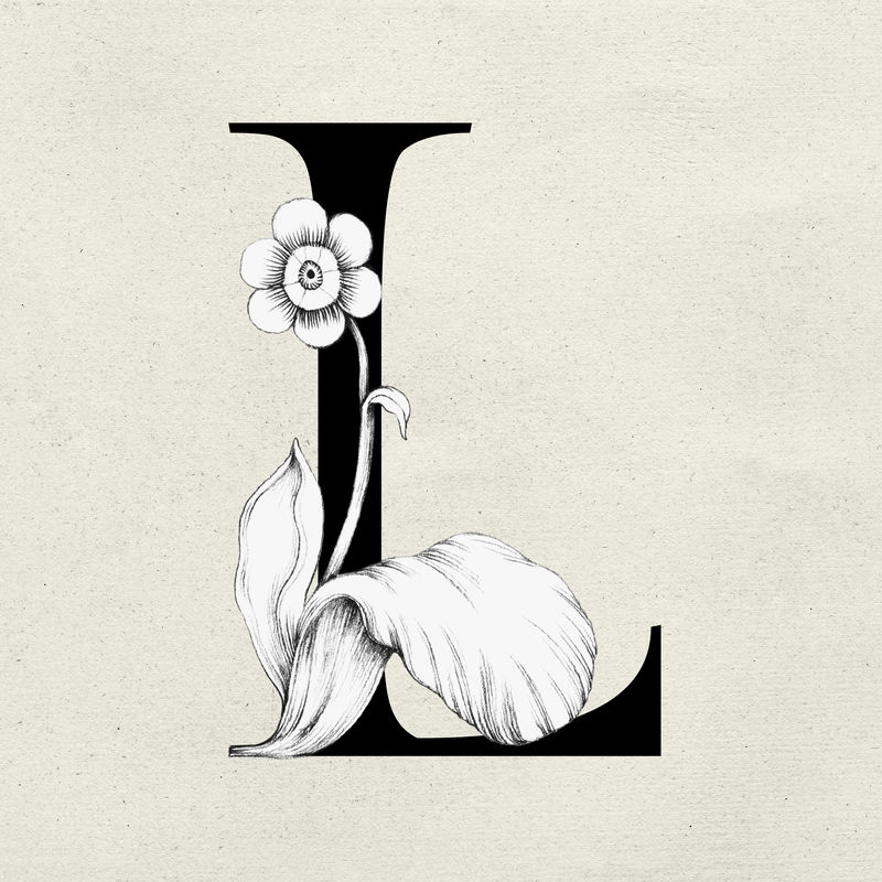 Psd字体l花卉字体