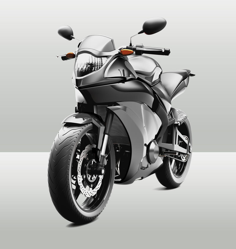 灰色运动自行车3D矢量