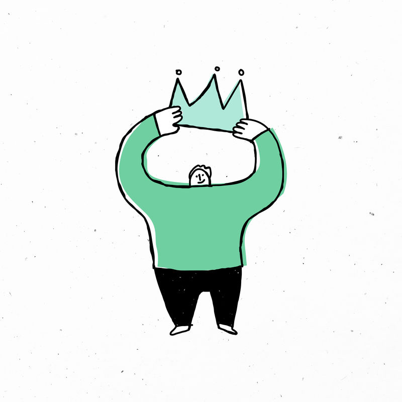 绿色手绘引线psd剪贴画