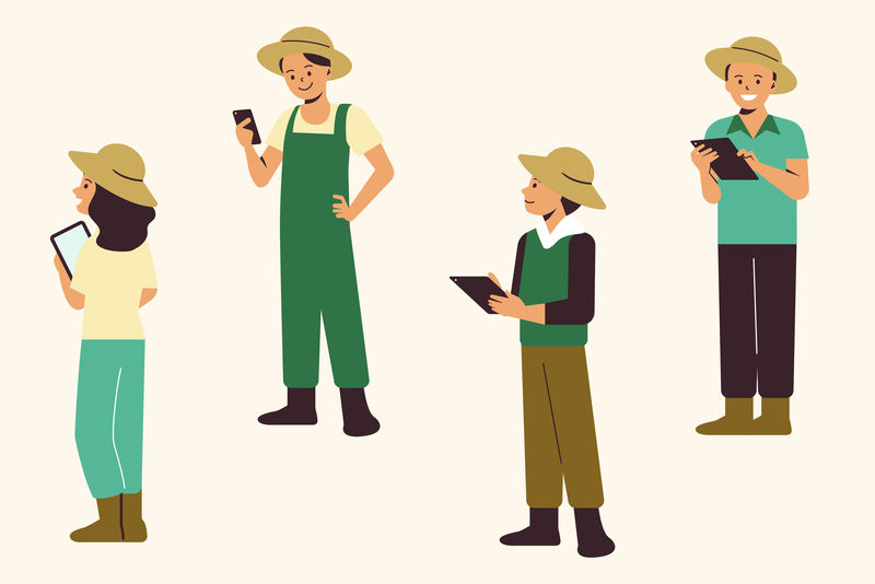 农民使用数字农业技术