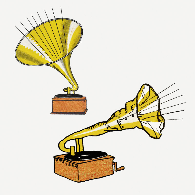 复古留声机乙烯基播放器psd艺术印刷品从莫里兹钟的艺术作品混合