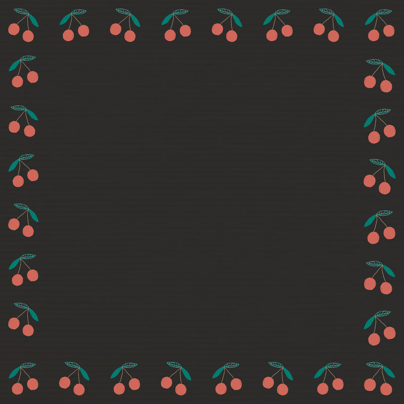 Psd樱桃色边框黑色背景框纸张纹理