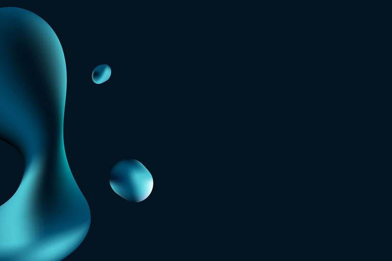 3d技术几何黑色背景