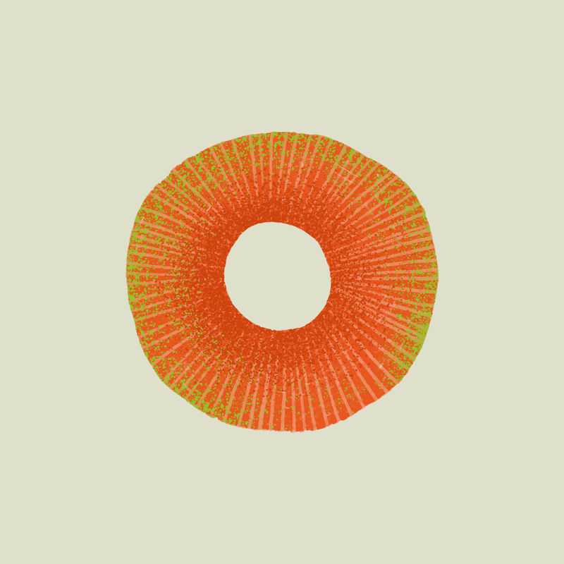 橙色圆psd半色调设计