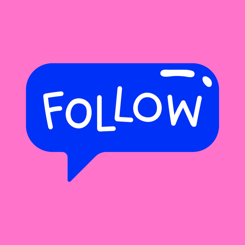 遵循排版矢量在语音泡沫时髦的风格