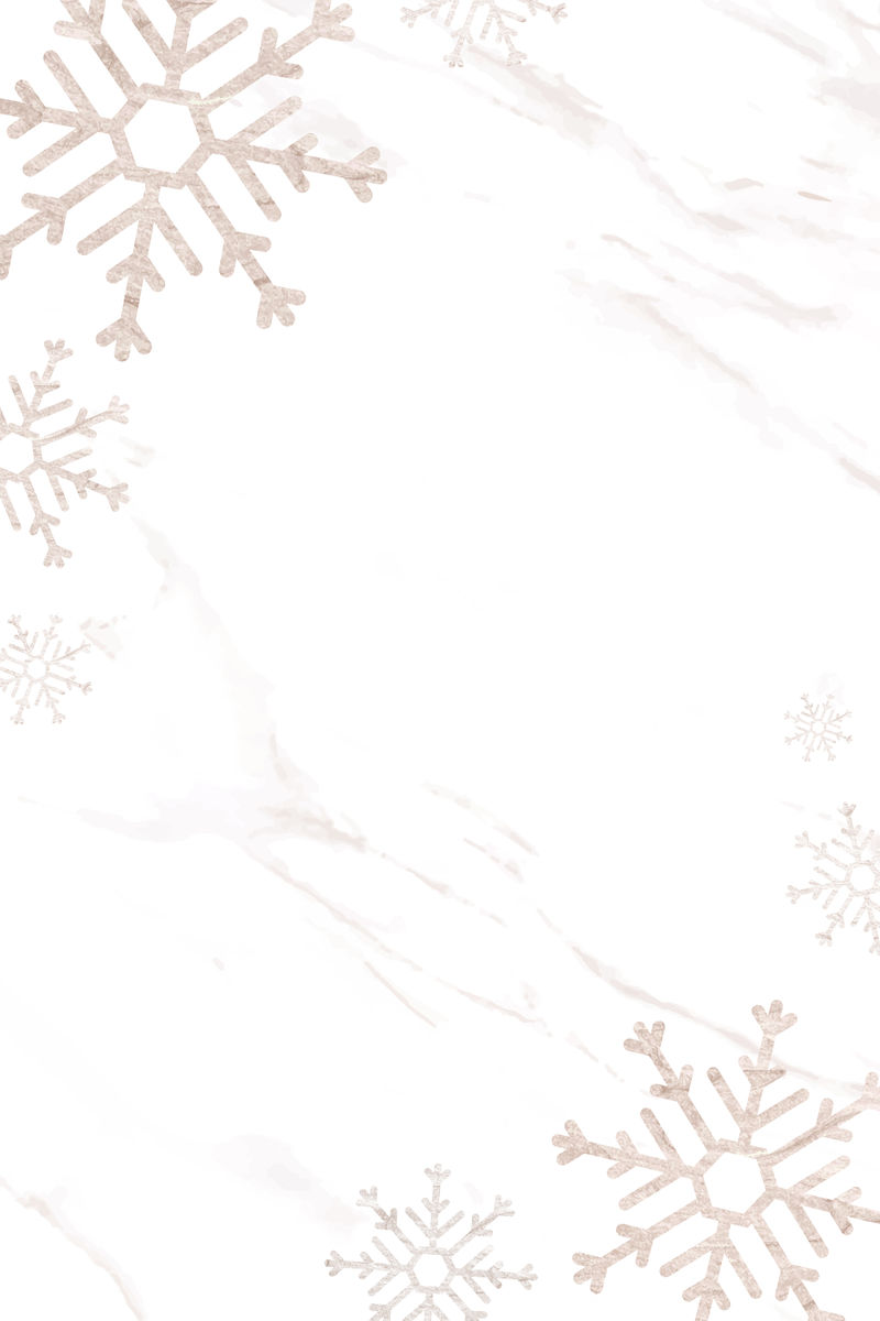 白色背景矢量上的雪花图案