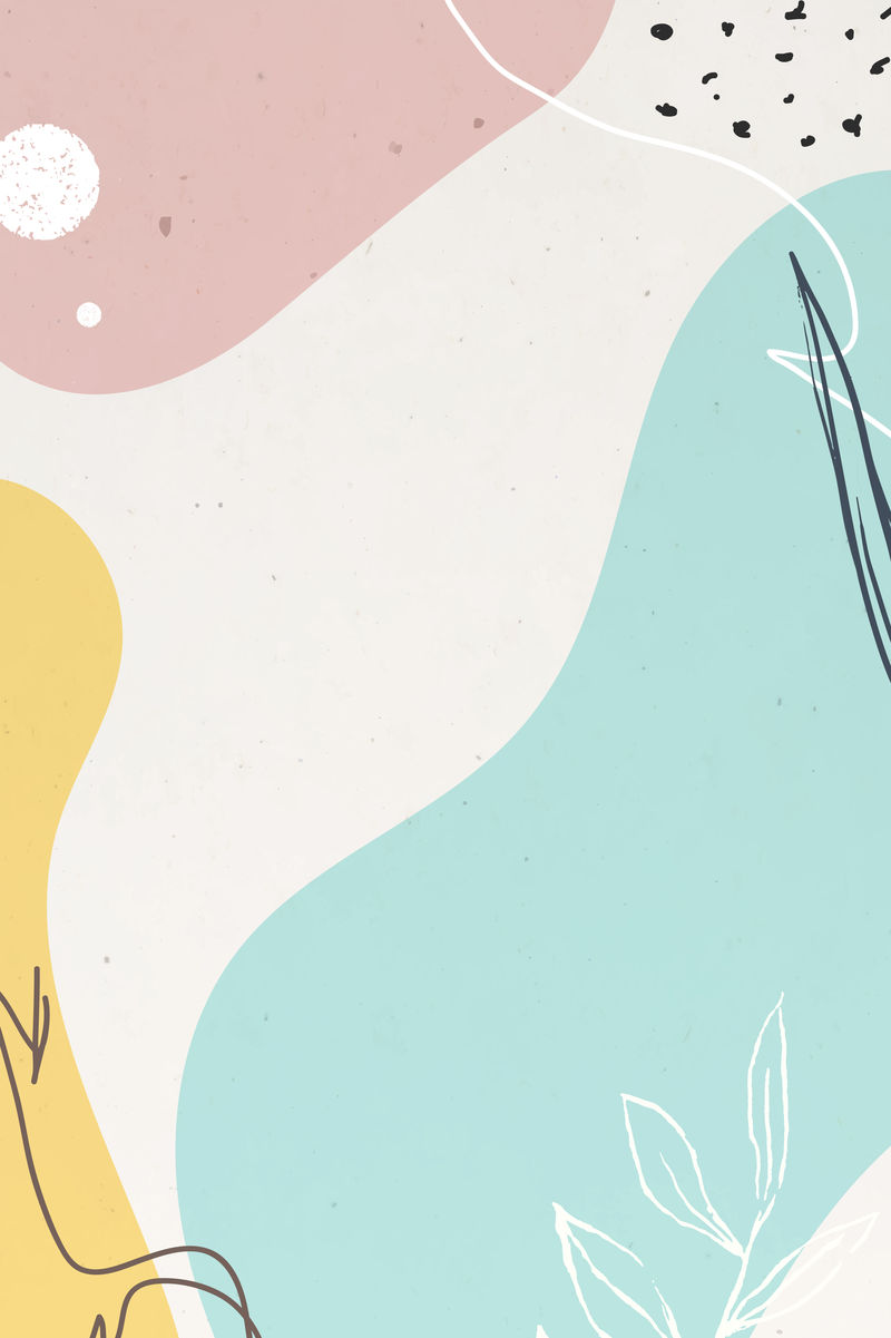 抽象粉彩孟菲斯图案背景向量