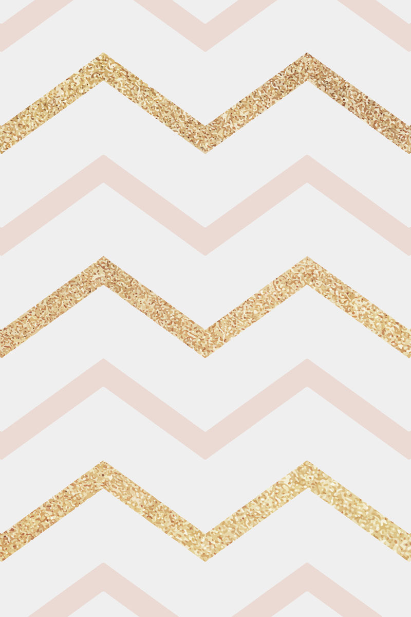 粉色和金色闪光之字形图案背景矢量