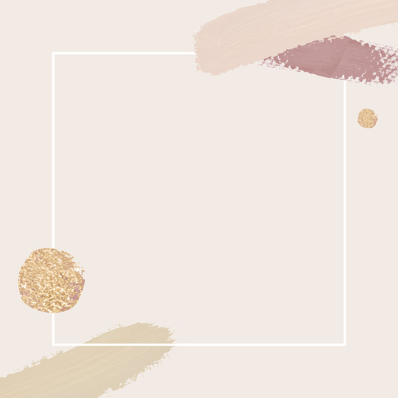 在粉色背景向量上带有笔画的白色框架