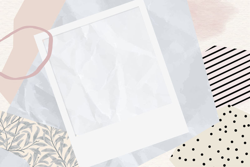 废纸背景向量上的空白相框