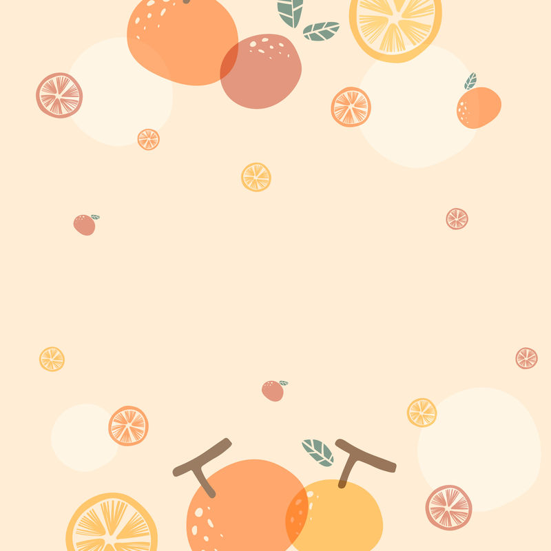 设计空间矢量的橙色图案背景