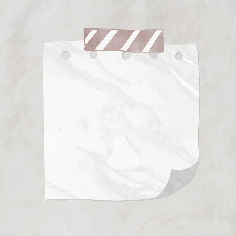 空白提醒纸条模型