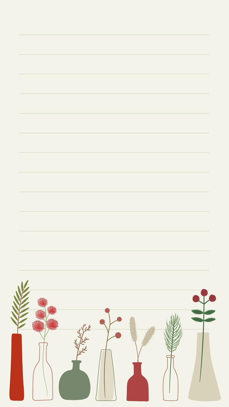 圣诞复古图案设计手机壁纸矢量