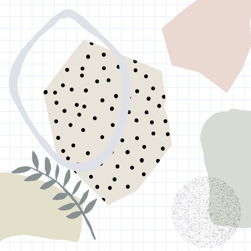 撕纸音符向量集