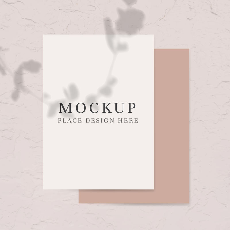 中性色调海报模型向量