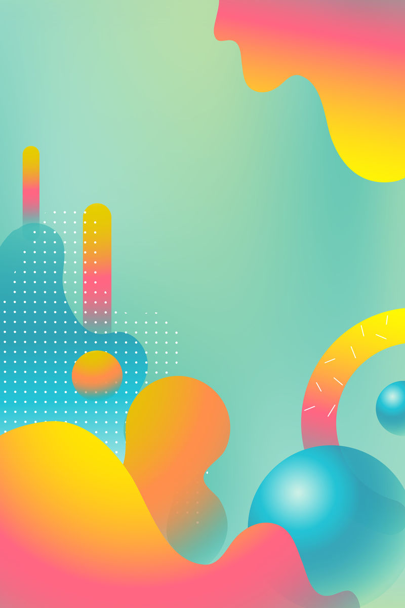 色彩鲜艳的夏日海报矢量