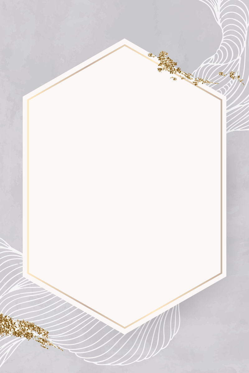 金光六边形框架设计向量