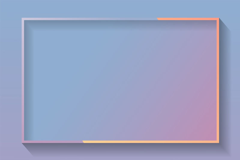 空白矩形彩色抽象帧向量