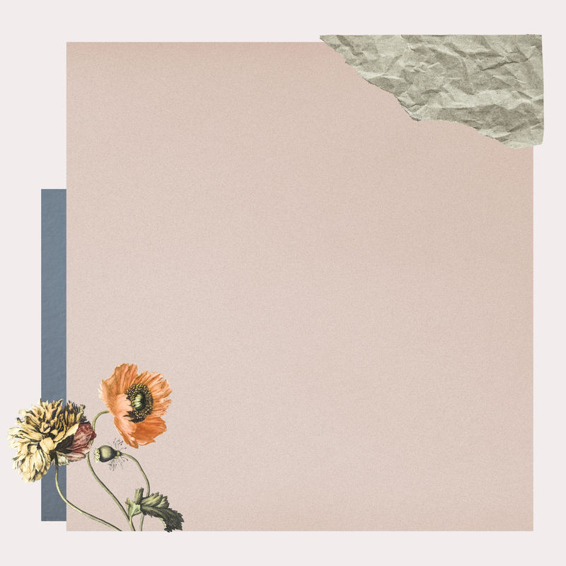 复古粉彩拼贴风格横幅模型