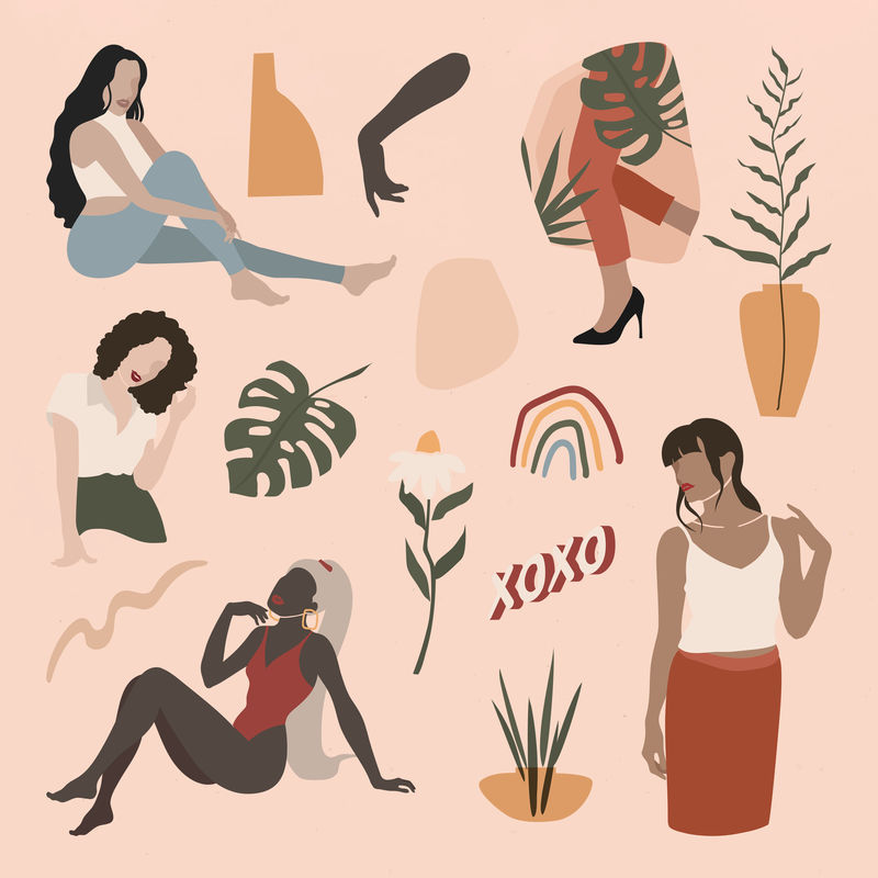 女性社交媒体影响力人物集插图