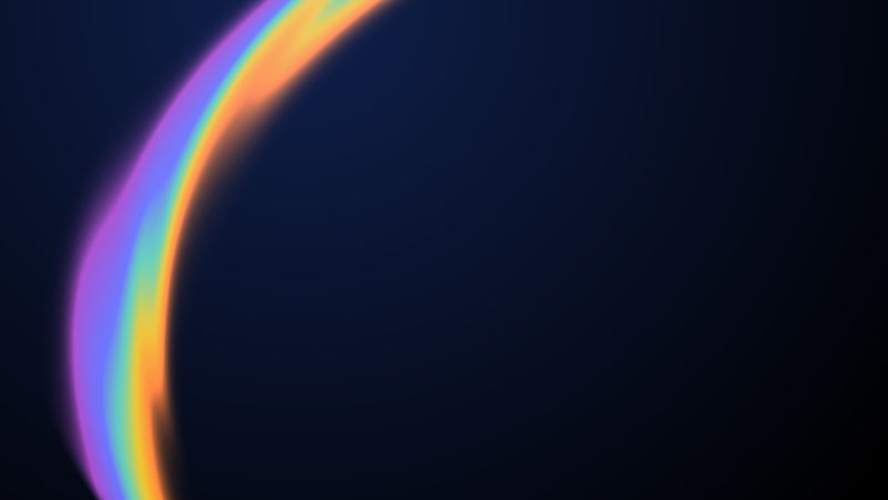 深色背景矢量上的抽象彩色波