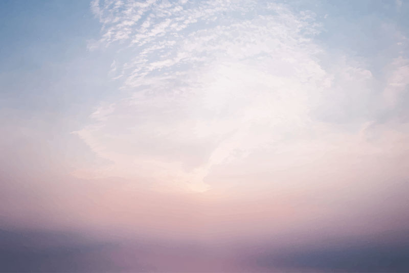 傍晚背景向量中的柔和天空