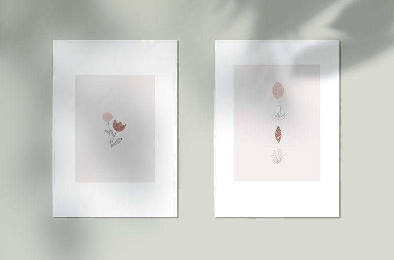 涂鸦图案海报模板模型插图