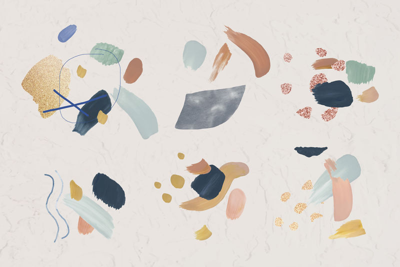 彩色抽象设计元素向量