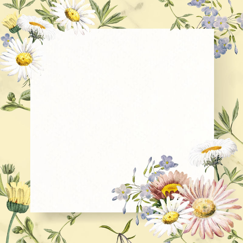 空白正方形框架向量