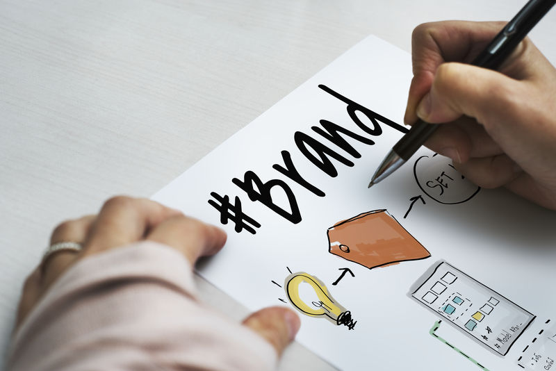 商业品牌标签图表