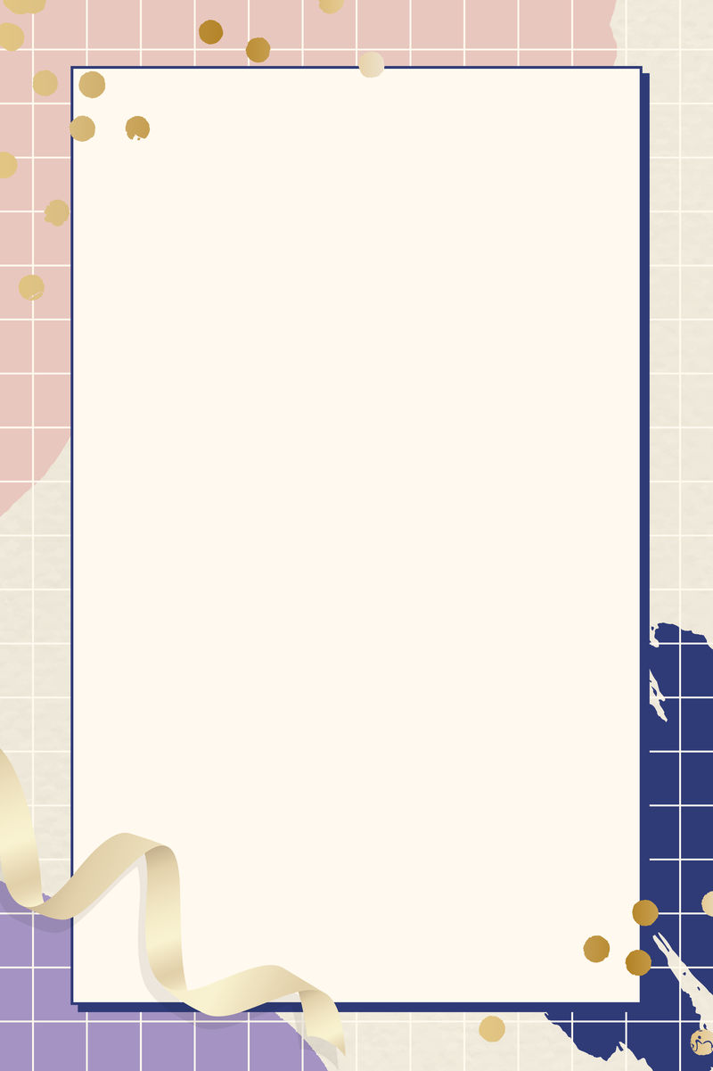 孟菲斯图案背景向量上的矩形框