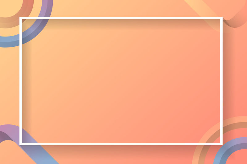 空白矩形彩色抽象帧向量