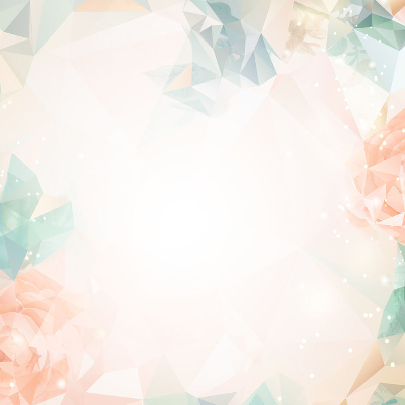 花橙色背景壁纸矢量