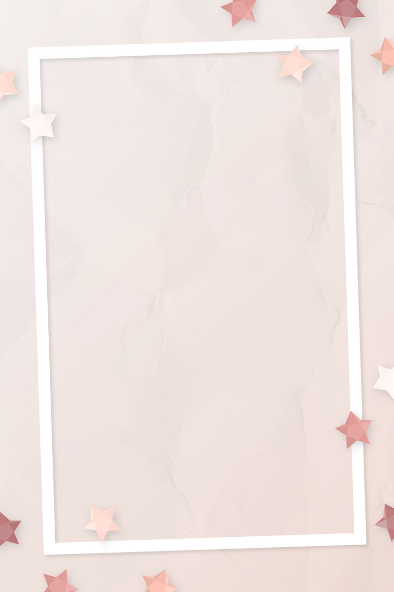 粉红星框架设计向量