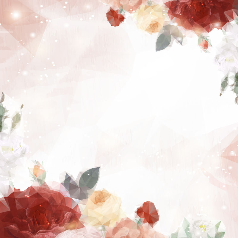 花橙色背景壁纸矢量