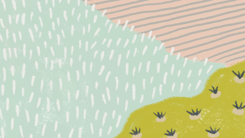 手绘抽象景观背景向量