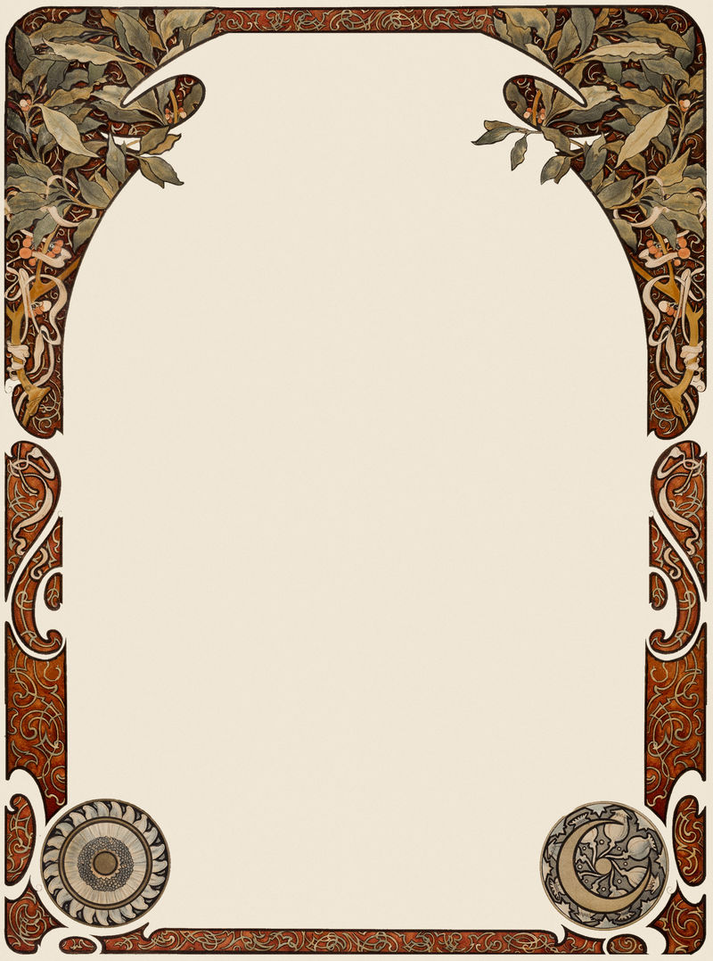 art nouveau psd frameremixed from the artworks of \u003ca href=\u0022https:\//www