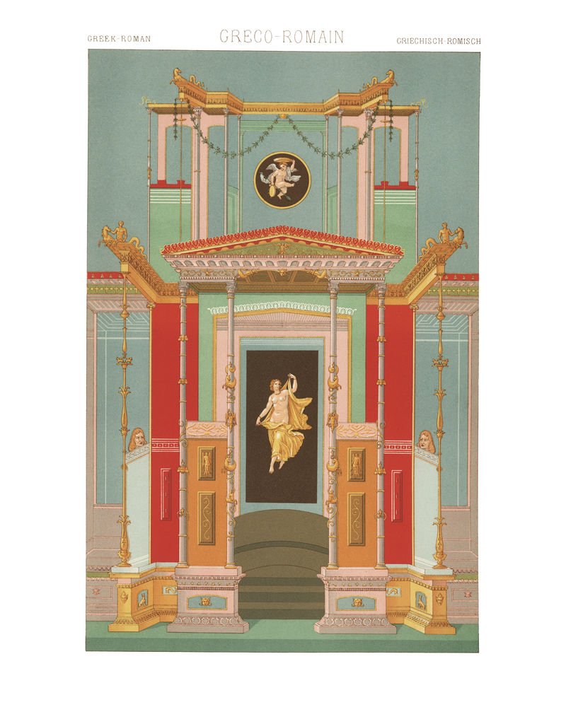 古典罗马插画墙面艺术印刷品和海报