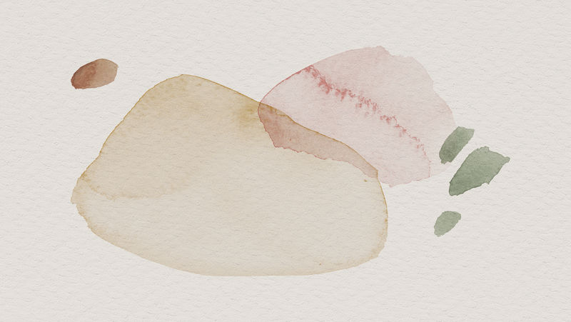 粉红色和棕色水彩图案背景模板插图