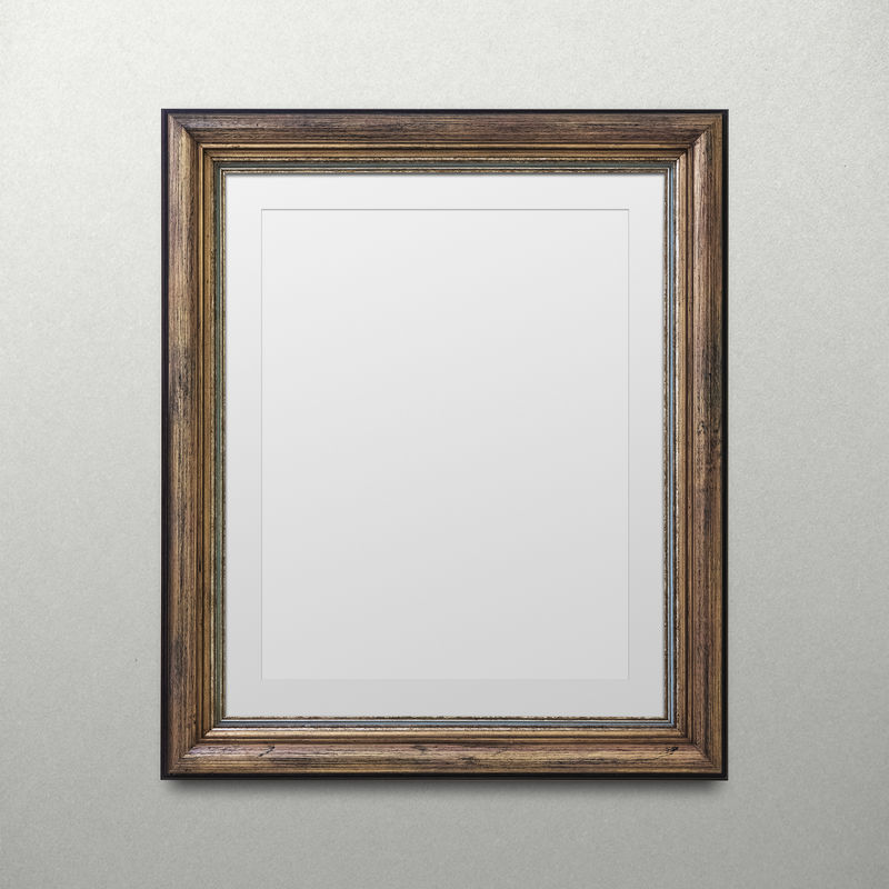 木制相框模型插图