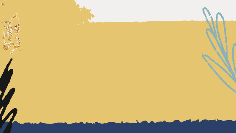 黄色涂鸦图案背景向量