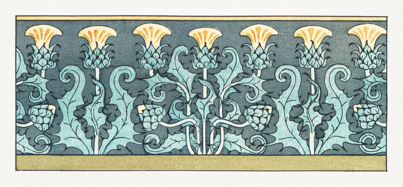 新艺术蓟花图案设计资源