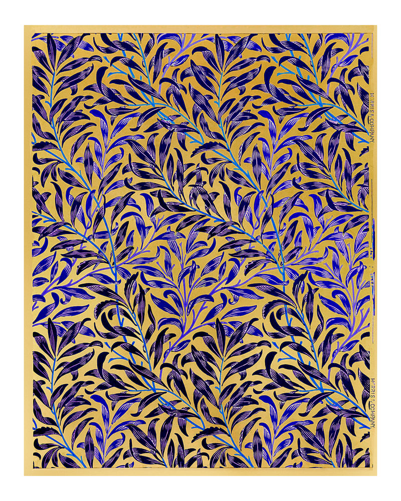 柳树墙纸图案墙面艺术印刷品和海报