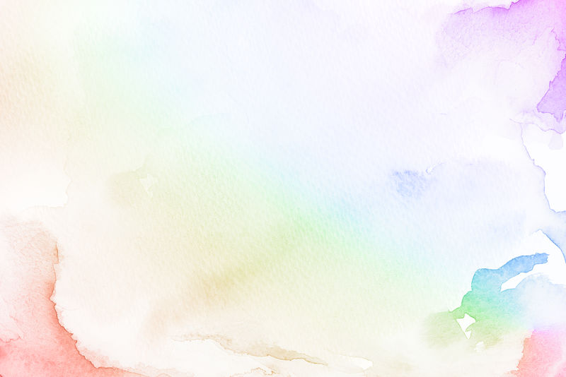彩虹渐变水彩风格背景插画